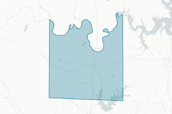 Cooke County — detail map