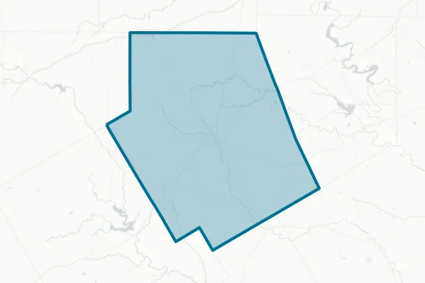 Erath County — detail map