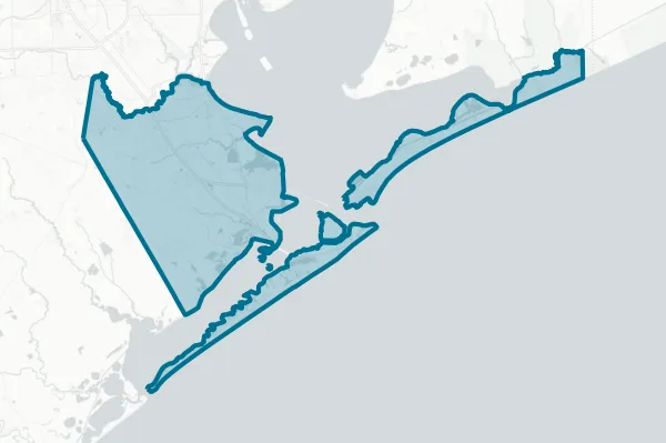 Galveston County — detail map
