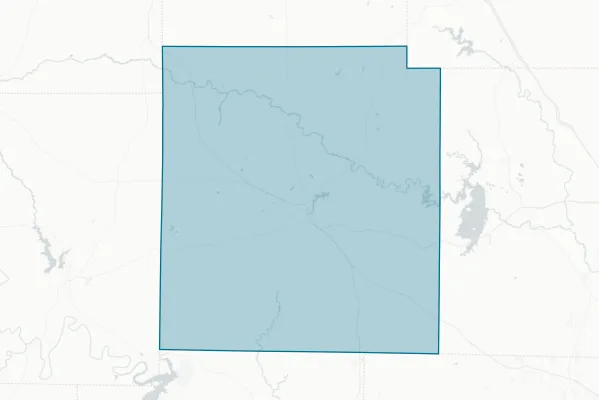 Jack County — detail map