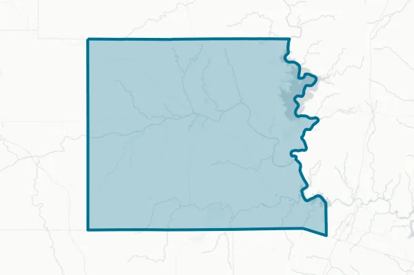 Llano County — detail map