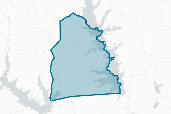 Sabine County — detail map
