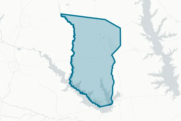 San Augustine County — detail map