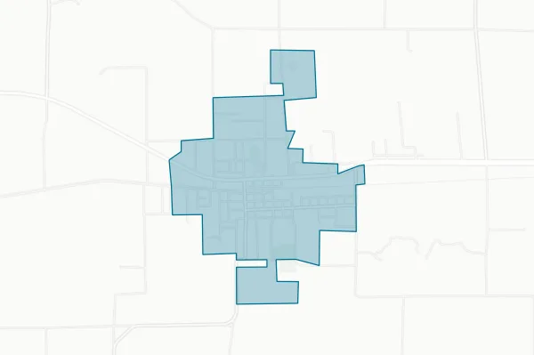 City of Bangs Texas — detail map