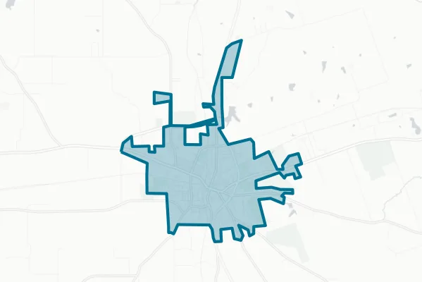 City of Pittsburg — detail map
