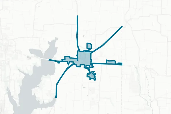 City of Farmersville — detail map