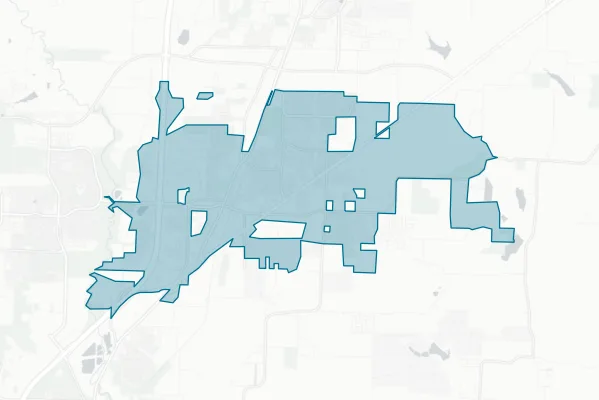 City of Melissa — detail map