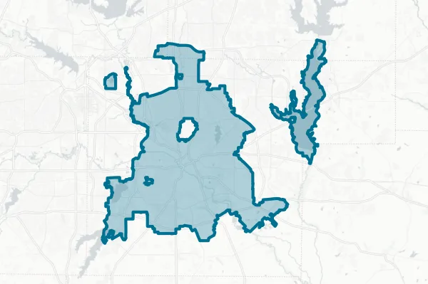 City of Dallas — detail map