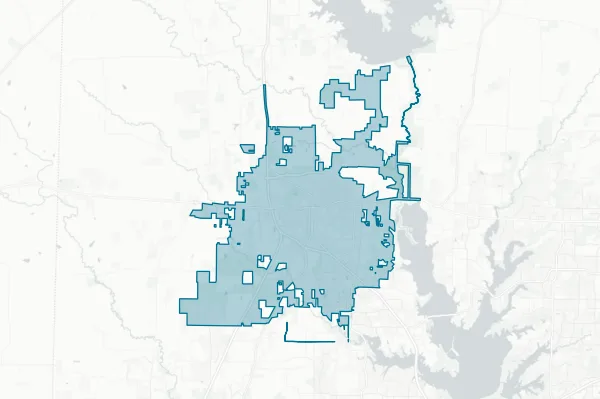 City of Denton — detail map