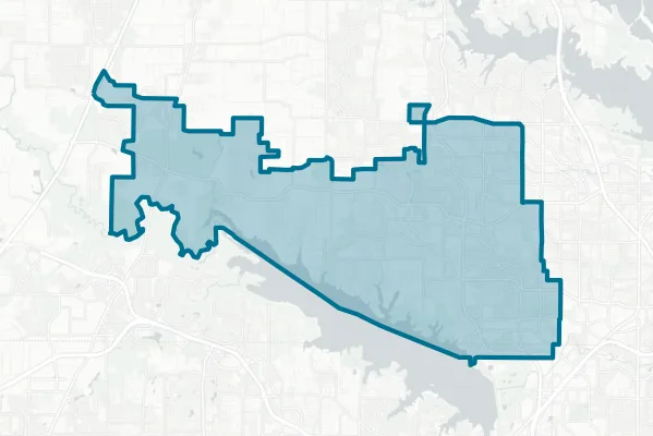 Town of Flower Mound — detail map