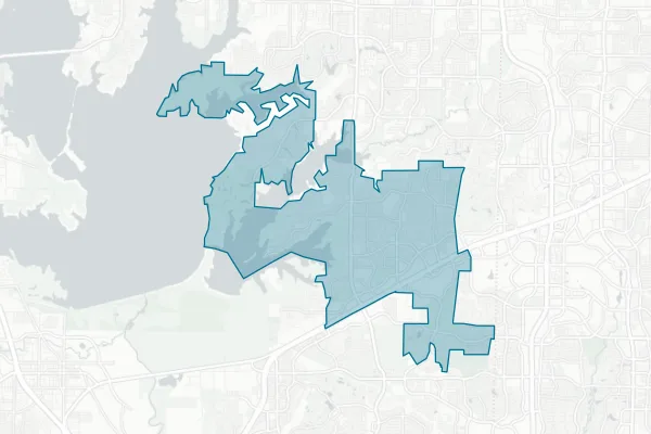 City of the Colony — detail map