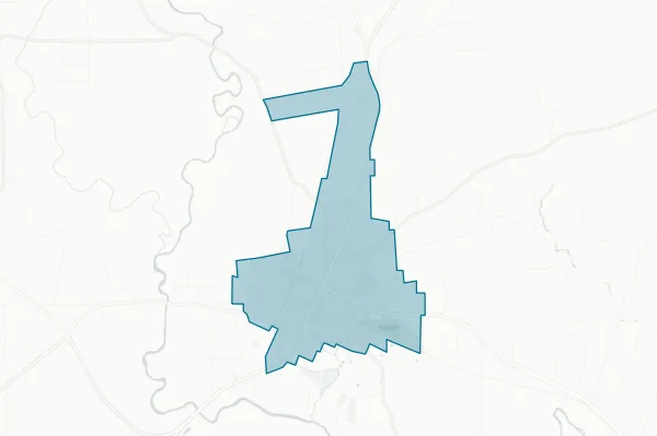 City of Cuero — detail map