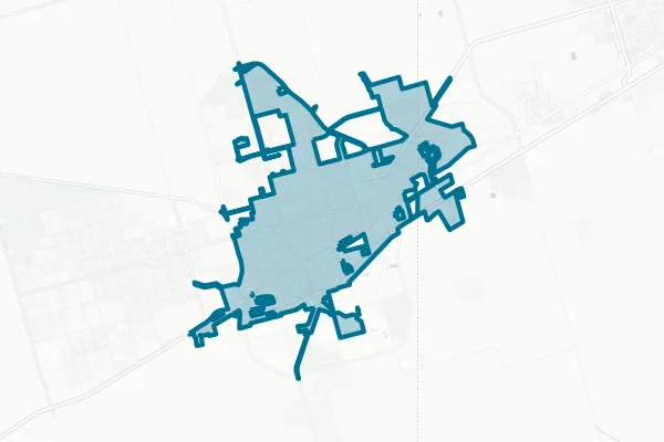 City of Odessa — detail map