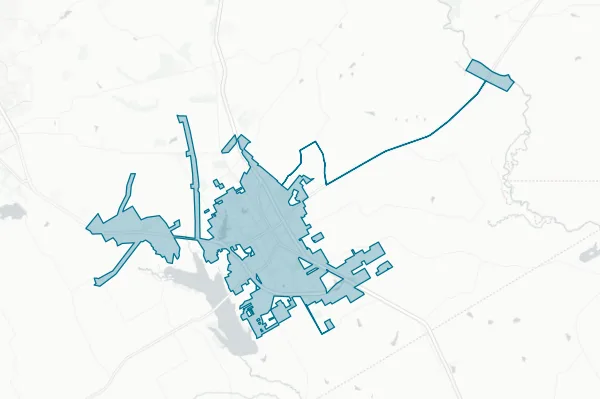 City of Ennis — detail map