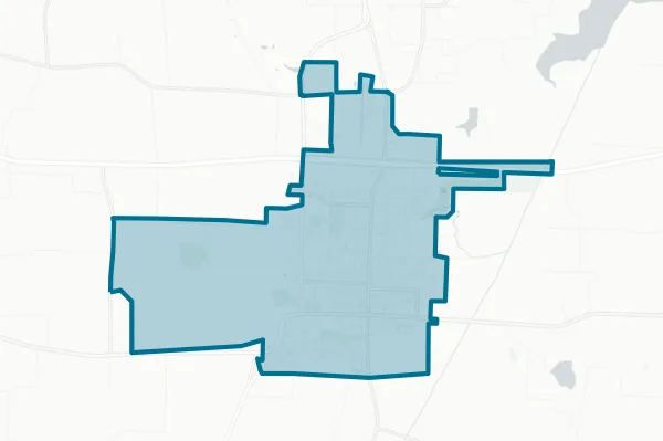 City of Bonham — detail map