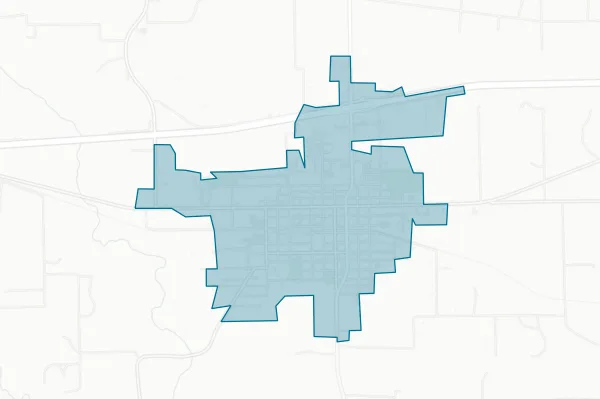 City of Schulenburg — detail map