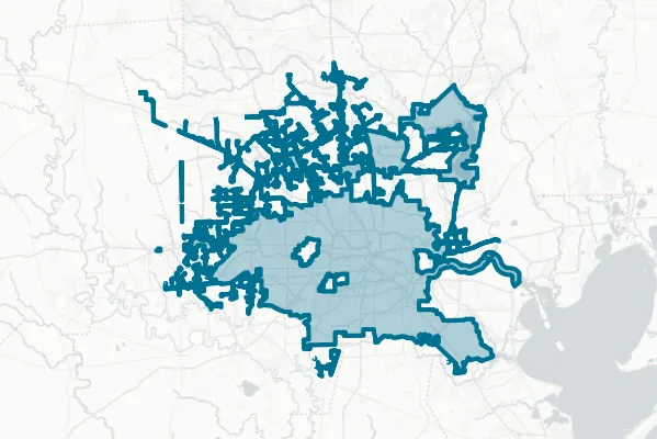 City of Houston — detail map