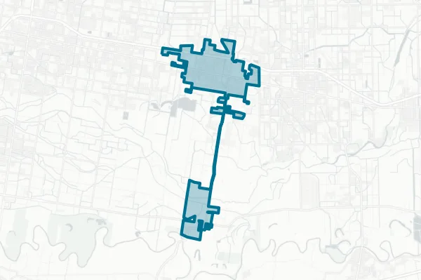 City of Donna — detail map