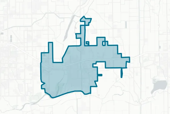 City of Mercedes — detail map