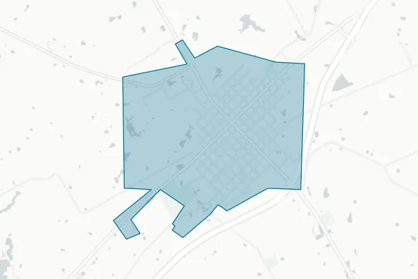 City of Hubbard — detail map