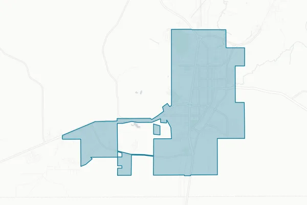 City of Borger — detail map