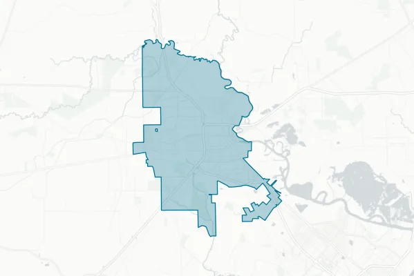 City of Beaumont — detail map