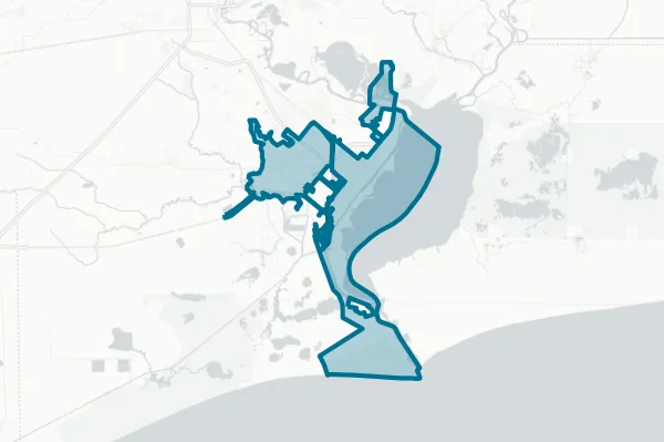 City of Port Arthur — detail map