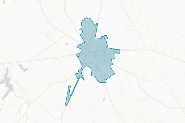 City of Mexia — detail map