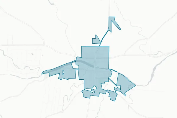 The City of Llano — detail map
