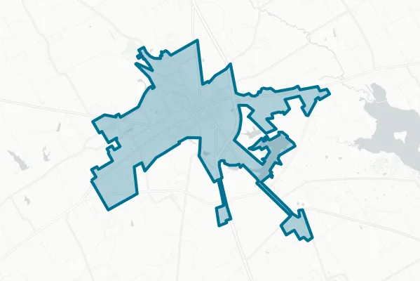 City of Corsicana — detail map