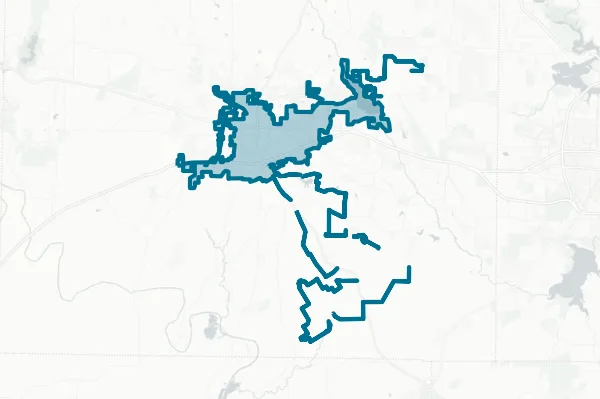 City of Weatherford — detail map
