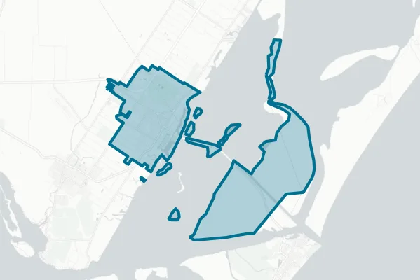 City of Aransas Pass Texas — detail map