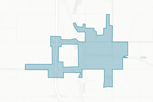 City of Tulia — detail map