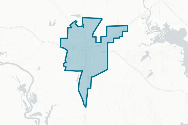 City of Trinity — detail map