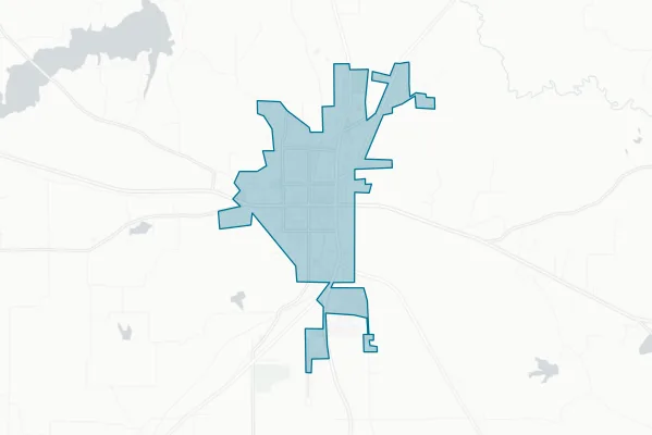 City of Gilmer — detail map