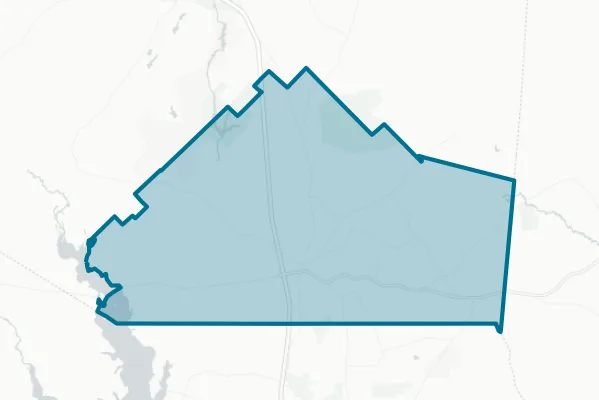 New Waverly Independent School District — detail map