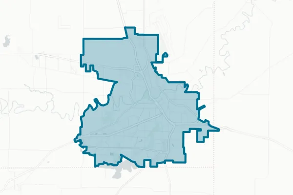 City of Wichita Falls — detail map
