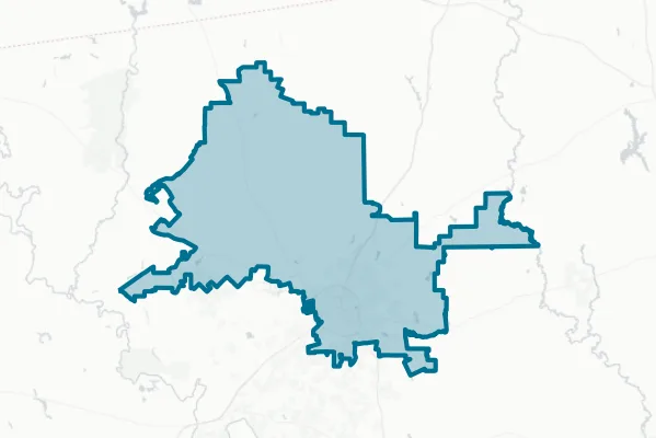 Palestine Independent School District — detail map