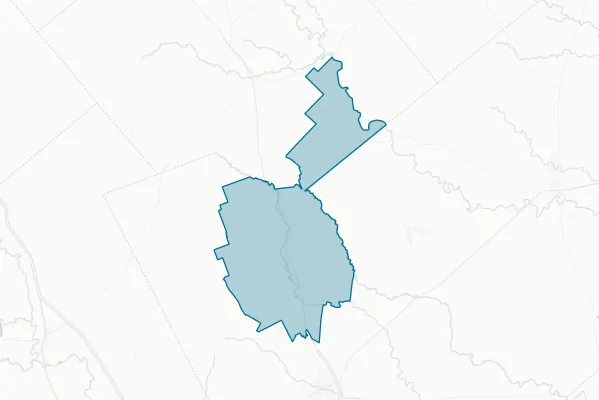 Pettus Independent School District — detail map