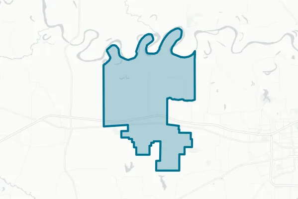 Hooks Independent School District — detail map