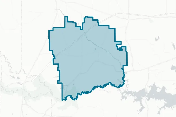 Simms Independent School District — detail map