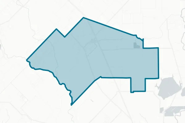 Damon Independent School District — detail map