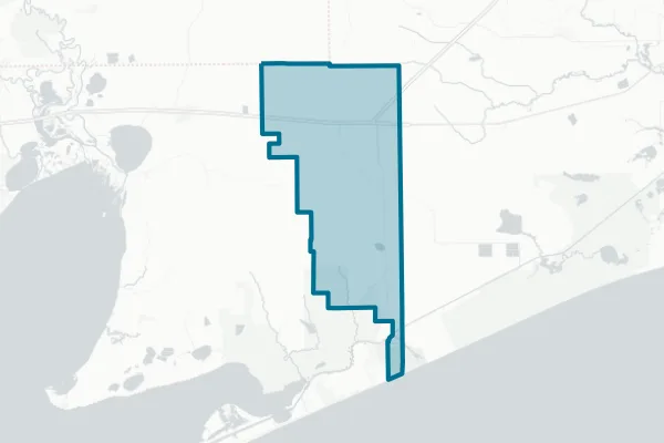 East Chambers Independant School District — detail map