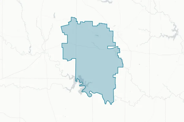 Panther Creek Consolidated Independent School District — detail map