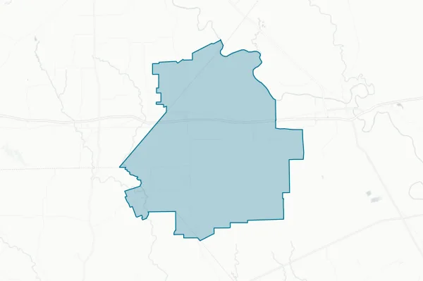 Weimar Independent School District — detail map