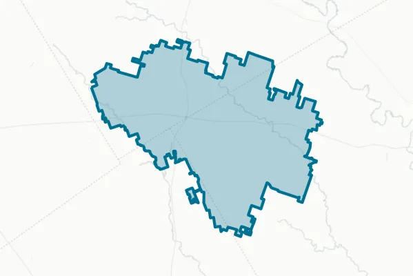 Evant Independent School District — detail map