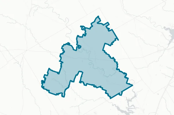 Gatesvile Independent School District — detail map