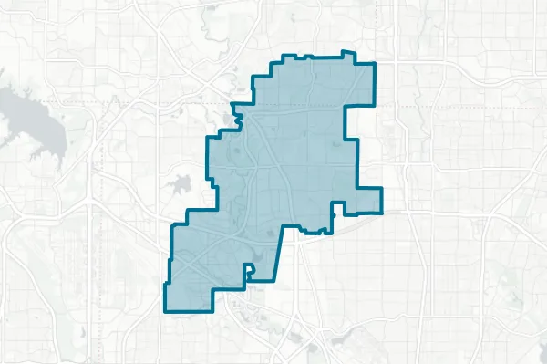 Carrollton-farmers Branch Independent School District — detail map