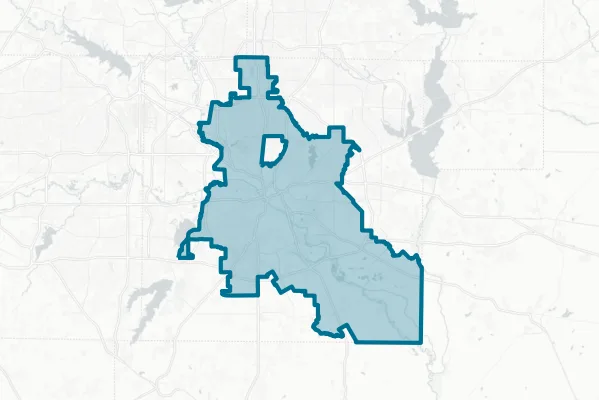 Dallas Independent School District — detail map