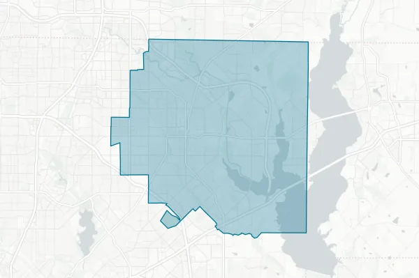 Garland Independent School District — detail map